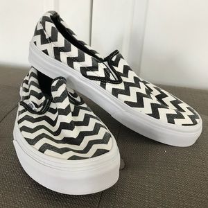 Classic Checkered Vans slip-ons